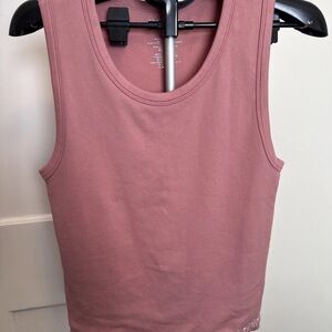 BEBE Sports Ribbed Tank Top X-LARGE Pink
